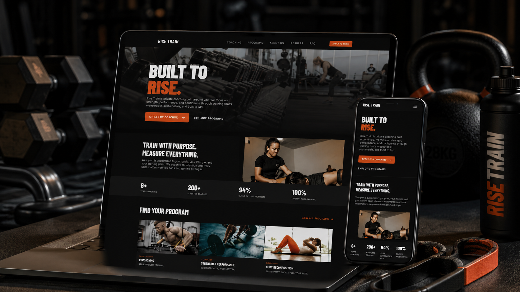 Fitness Coaching Website Design